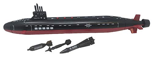 Promo 16.5 Inch Toy Navy Black Submarine With Sound Effects And Torpedo (2 Pack) - Underwater Exploration Collection