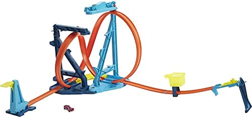 Budget Track Set And 1:64 Scale Toy Car Track And Loop Building Kit With Adjustable Set-Ups And Jump Infinity Loop Kit - Interactive Racing Play Set