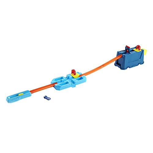 Wholesale Track Builder Unlimited Stunt Crash Box Playset With 18 Building Components In Storage Box With Lid & One 1:64 Scale Hot Wheels Car Awesome Gift For Kids 6 To 12 Years Old - Interactive Racing Play Set
