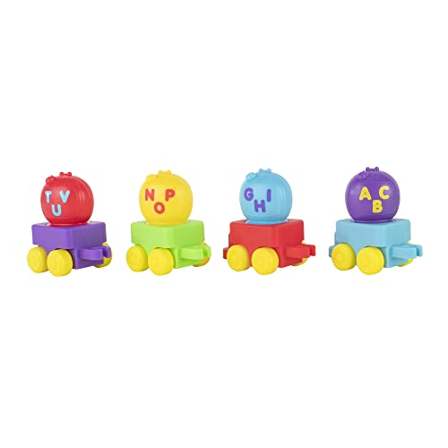 Musical Alphabet Train With JJ-Features Alphabet Train With Music,Sounds & Phrases-4 Alphabet Wagons,1 JJ Conductor Figure-Plays Clips Of ABC Song -Toys For Kids And Preschoolers - Train Adventure Collection