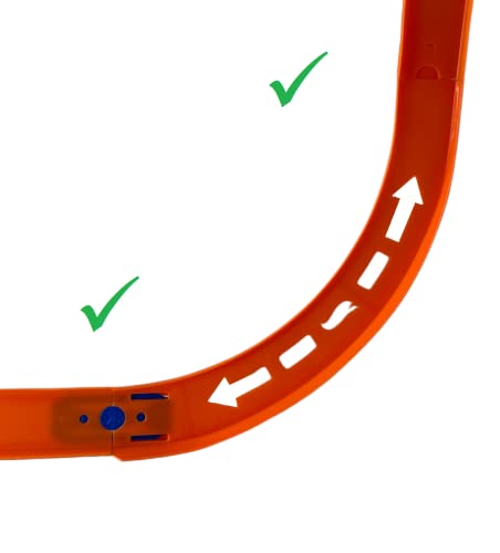 Curve Tracks Expansion Packs Includes 8 Curved Track Pieces & 4 Connectors 10 Long - Interactive Racing Play Set
