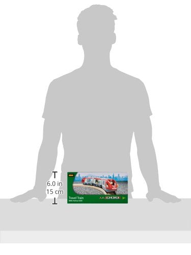 RIO World 33505 – Travel Train – 5 Piece Wooden Toy Train Set For Kids Age 3 And Up - Train Adventure Collection