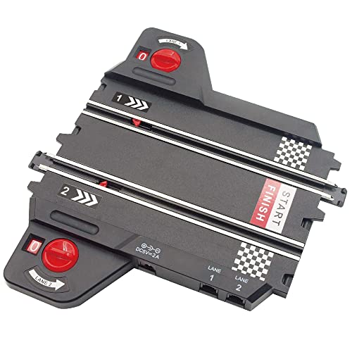 Super 251 USB Power Slot Car Racing Set LED Headlights Strong Magnetic Base Mechanical Lap Counter & Powerbase Integrated As Combo Track For Ages 8 And Up - Interactive Racing Play Set