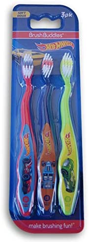 Thomas The Train & Friends Soft Toothbrushes 3 Pack Brush Buddies (Blue Yellow Red) - Train Adventure Collection