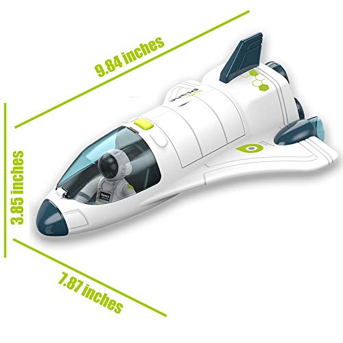 Budget Space Shuttle Spacecraft Airplane Toys For Kids With Lights & Sound & Astronaut Figure,Spaceship Toys For Any Interstellar Mission Adventure,Toy Rocket Gift For Boys 3-5-8 - Rocket Adventure Collection