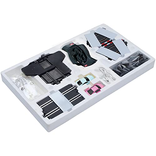 Super 251 USB Power Slot Car Racing Set LED Headlights Strong Magnetic Base Mechanical Lap Counter & Powerbase Integrated As Combo Track For Ages 8 And Up - Interactive Racing Play Set