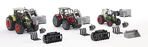 Top 10 Toys – Construction Realistic Attachments And Accessories For Frontloader Vehicle Including A Basket Pallet Winch And Forks – Ages 3+ - Detailed Work Vehicle Toy