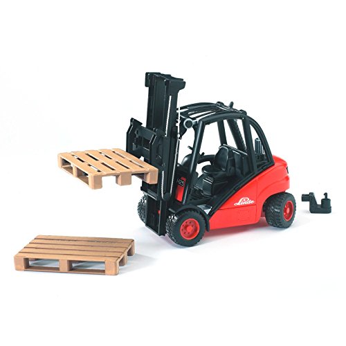 2511 Linde H30D Fork Lift With Pallet - Detailed Work Vehicle Toy