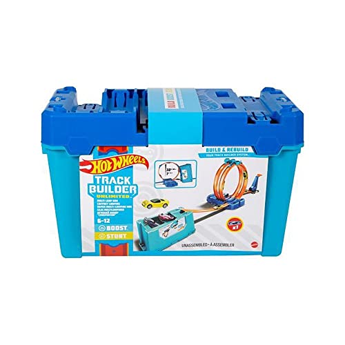 Deals Track Builder Multi Loop Box Ultimate Storage 10 Feet Of Track Connectors Launcher Diecast Car Portable Ages 4 And Abov - Interactive Racing Play Set