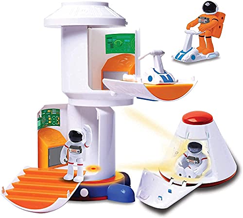 Top 10 Stro Venture Space Playset – Toy Space Station & Space Capsule With Lights And Sound & 2 Astronaut Figurine Toys For Boys And Girls - Rocket Adventure Collection