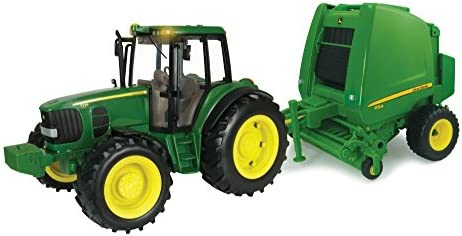 TOMY John Deere Big Farm Tractor With Wag - Detailed Work Vehicle Toy