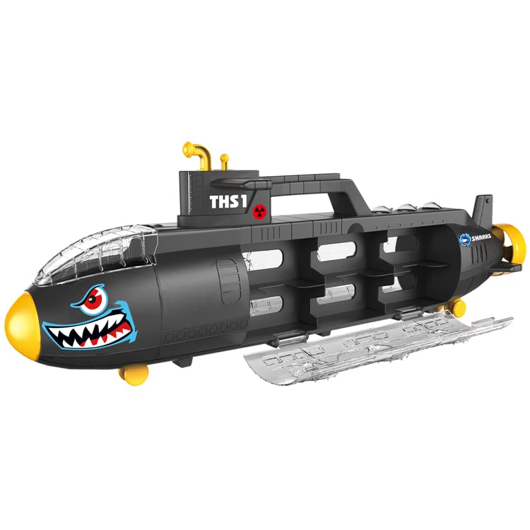 Submarine Toy Shark Car Vehicle Toy W/ 6 Sea Animals And Storage Toys For 3 4 5 6 7 Year Old Ki - Underwater Exploration Collection