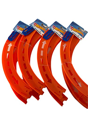 Curve Tracks Expansion Packs Includes 8 Curved Track Pieces & 4 Connectors 10 Long - Interactive Racing Play Set