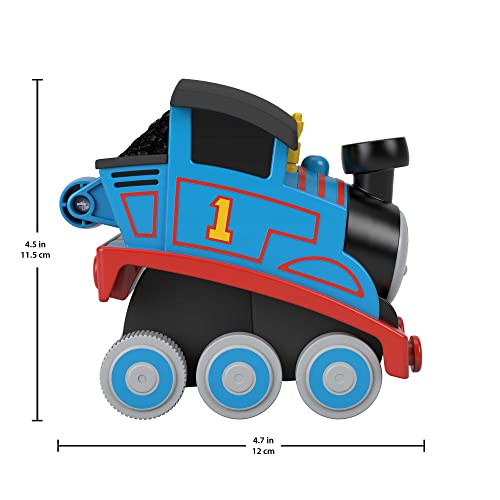 Press N Go Stunt Train Engine Thomas Racing Toy Vehicle For Toddlers And Preschool Kids Ages 2 Years And Up - Train Adventure Collection