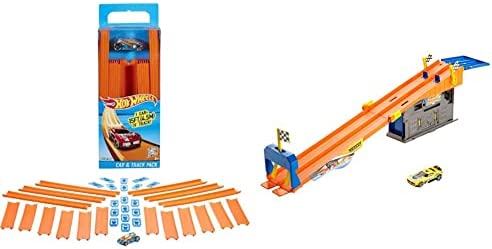 Track Builder Straight Track With Car Styles May Vary - Interactive Racing Play Set
