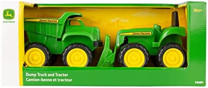 Sandbox Vehicle Set — Includes Dump Truck Toy And Tractor Toy With Loader — Girl And Boy Toys — Ages 18 Months And Up — 6 Inch — 2 Count - Detailed Work Vehicle Toy