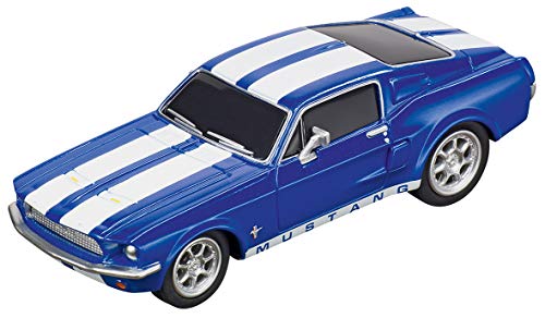 64146 Ford Mustang 67 Racing Blue GO Analog Slot Car Racing Vehicle 1:43 Scal - Interactive Racing Play Set