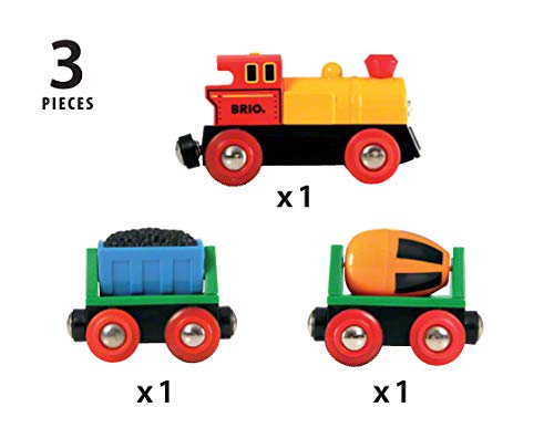 Budget RIO World – 33319 Battery Operated Action Train 3 Piece Toy Train For Kids Ages 3 And Up - Train Adventure Collection