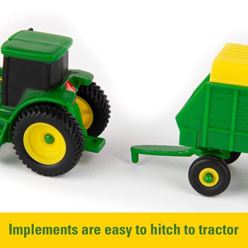 New TOMY John Deere Durable Vehicle Toy Set For Kids With Tractor Shaped Portable Carry Cas - Detailed Work Vehicle Toy