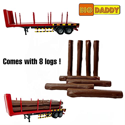 Wholesale Rig Heavy Duty Tractor Trailer Transport Series Lumber Truck Tractor Trailer - Detailed Work Vehicle Toy