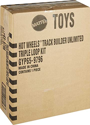Track Builder Unlimited Triple Loop Kit Collapsible 3-Loop Gift Set For Kids 6 To 12 Years Old & One 1:64 Scale Hot Wheels Vehicle With Connection Points Amazon Exclusive - Interactive Racing Play Set