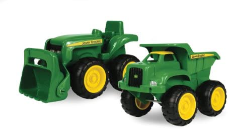 Sandbox Vehicle Set — Includes Dump Truck Toy And Tractor Toy With Loader — Girl And Boy Toys — Ages 18 Months And Up — 6 Inch — 2 Count - Detailed Work Vehicle Toy