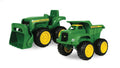 Sandbox Vehicle Set — Includes Dump Truck Toy And Tractor Toy With Loader — Girl And Boy Toys — Ages 18 Months And Up — 6 Inch — 2 Count - Detailed Work Vehicle Toy