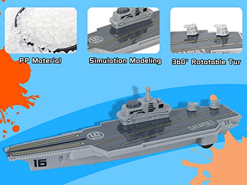 Aircraft Carrier Military Naval Ship Toy Play Set With Small Scale Model Planes Fighter Jets Battleship And Supply Ship For Kids Boy Girl Age 5+ Party Favors Gifts Naval Ship-02 - Underwater Exploration Collection
