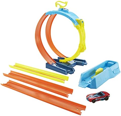 Track Builder Pack Assorted Curve Parts Connecting Sets Ages 4 And Older - Interactive Racing Play Set