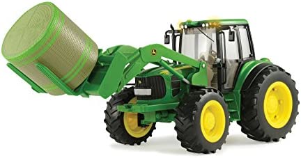 TOMY John Deere Big Farm Tractor With Wag - Detailed Work Vehicle Toy