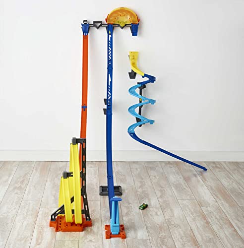 Track Builder Vertical Launch Set 50 Inches High 3 Stunt Configurations Ages 6 To 10 3M Command Strips Amazon Exclusive - Interactive Racing Play Set