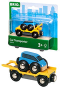 Promo World – 33577 Car Transporter 2 Piece Toy Train Accessory For Kids Ages 3 And Up - Train Adventure Collection