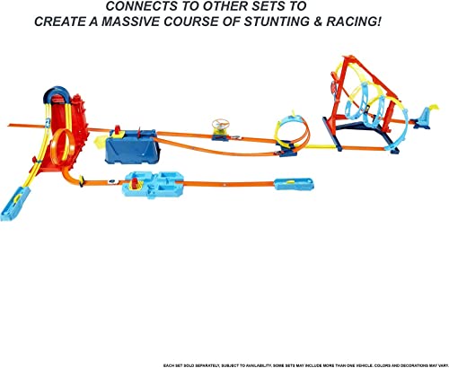 Track Builder Straight Track With Car Styles May Vary - Interactive Racing Play Set
