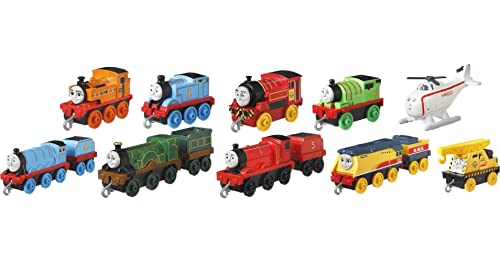 Deals Price Thomas & Friends Sodor Steamies 10-Pack Of Die-Cast Metal Push-Along Train Engines And Vehicles For Preschool Kids Ages 3 And Up - Train Adventure Collection