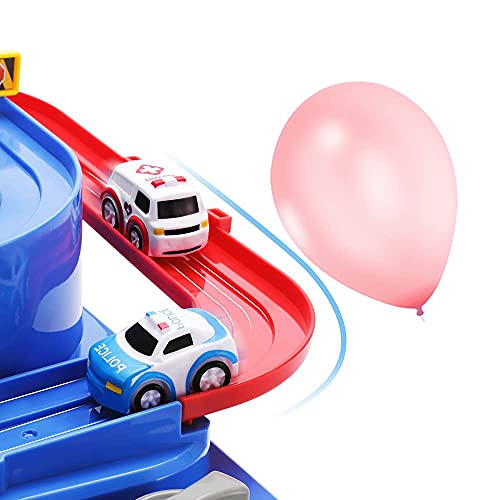 Kids Race Track Toys For Boy Car Adventure Toy For 3 4 5 6 7 Years Old Boys Girls Puzzle Rail Car City Rescue Playsets Magnet Toys W/ 3 Mini Cars Preschool Educational Car Games Gift Toys - Interactive Racing Play Set