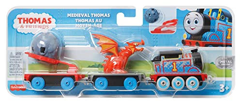 Thomas & Friends Medieval Thomas Engine Die-cast Push-Along Toy Train For Preschool Kids Ages 3 Years And Old - Train Adventure Collection