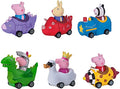 Mini Buggies 6 Pack Set – Peppa George Pig Zoe Zebra & Richard Rabbit In Fun Vehicles & Cars – Toy Gift For Kids – Ages 2+ - Train Adventure Collection