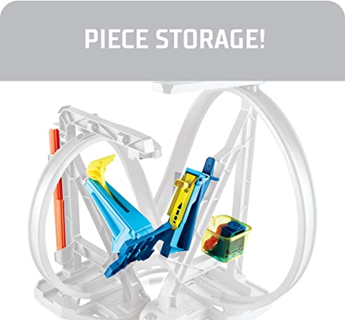 Budget Track Set And 1:64 Scale Toy Car Track And Loop Building Kit With Adjustable Set-Ups And Jump Infinity Loop Kit - Interactive Racing Play Set