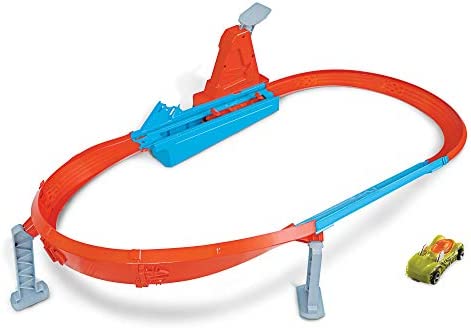 Rapid Raceway Champion Action Hot Wheels Championship Track Speed Boost Oval Track Ages 4 And Older - Interactive Racing Play Set