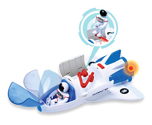 Pace Playset – Toy Space Shuttle Space Station & Space Rover With Lights And Sound & 2 Astronaut Figurine Toys For Boys And Girls - Rocket Adventure Collection