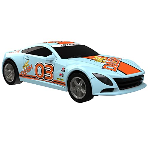 Super 251 USB Power Slot Car Racing Set LED Headlights Strong Magnetic Base Mechanical Lap Counter & Powerbase Integrated As Combo Track For Ages 8 And Up - Interactive Racing Play Set