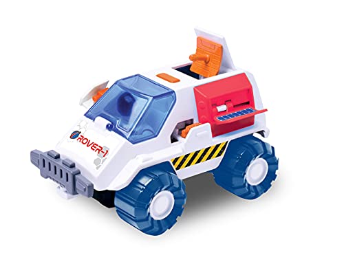 Pace Playset – Toy Space Shuttle Space Station & Space Rover With Lights And Sound & 2 Astronaut Figurine Toys For Boys And Girls - Rocket Adventure Collection
