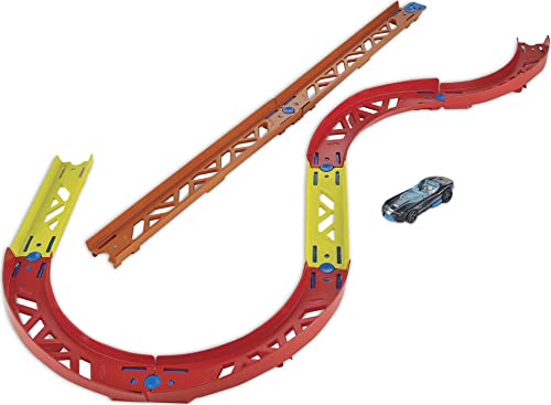 Track Builder Pack Assorted Curve Parts Connecting Sets Ages 4 And Older - Interactive Racing Play Set