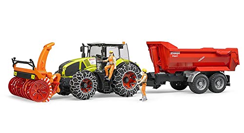 Budget Claas Axion 950 With Snow Chains & Snow Blow - Detailed Work Vehicle Toy