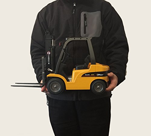 Deals Jumbo Remote Control Forklift 13 Inch Tall 8 Channel Full Functional Professional RC Forklift Construction Toys High Powered Motors 1:10 Scale – Heavy Metal – (TR-216) - Detailed Work Vehicle Toy