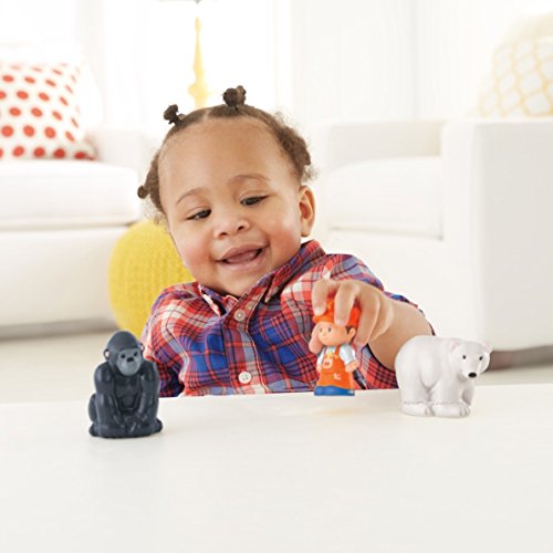 Little People Zoo Train Toy With Music And Sounds For Toddlers 1 Conductor And 2 Animal Toy Figures Choo-Choo Zoo Train - Train Adventure Collection