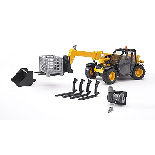 Top 10 Toys – Construction Realistic Attachments And Accessories For Frontloader Vehicle Including A Basket Pallet Winch And Forks – Ages 3+ - Detailed Work Vehicle Toy