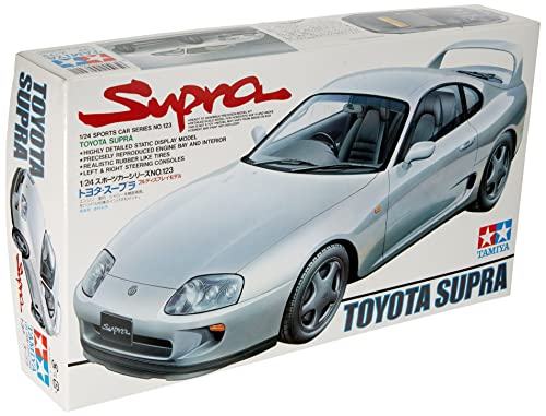 24123 1/24 Scale Sports Car Series Toyota Supra Model Kit (300024123) - Interactive Racing Play Set