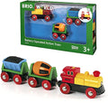 Budget RIO World – 33319 Battery Operated Action Train 3 Piece Toy Train For Kids Ages 3 And Up - Train Adventure Collection