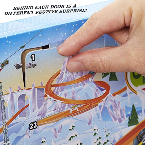 Top 10 2021 Advent Calendar With 24 Surprises That Include 8 1:64 Scale Vehicles & Other Cool Accessories Plus A Play Pane Mat For Collectors & Kids 3 Years Old & Up - Interactive Racing Play Set